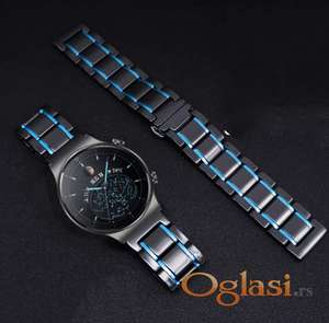 Keramicka crna sa plavim linijama 22mm sirine Samsung,Huawei watch
